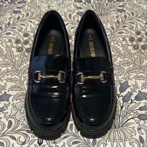 DREAM PAIRS Women's Platform Chunky Loafers